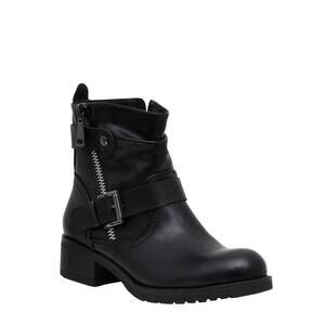 NEW DUNES women's max moto ankle boots in black